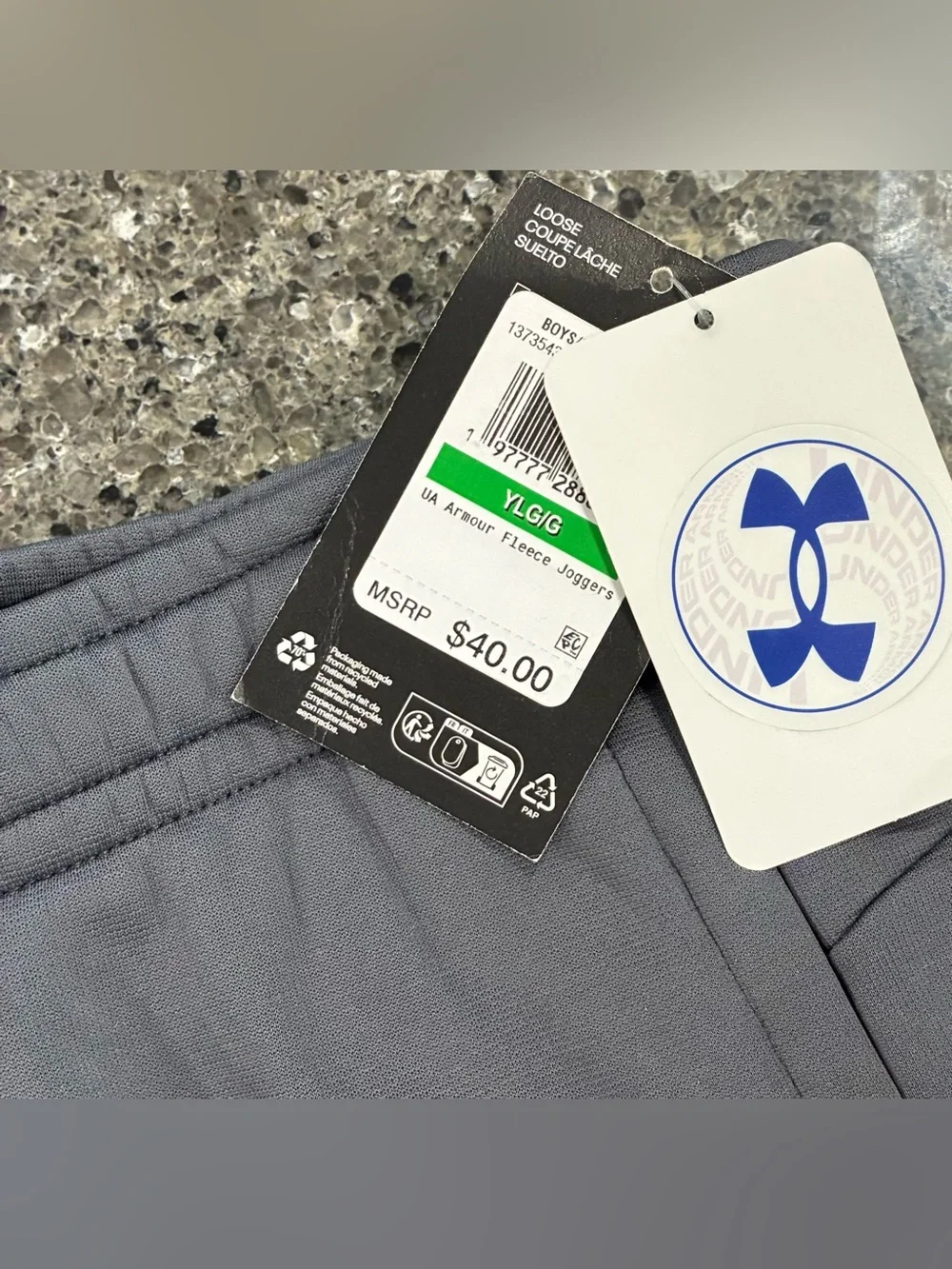 Boys UNDER ARMOUR/NIKE/ADIDAS Sweatpants..Sweatshirt & Shirt Lot, sz Large…1 NWT
